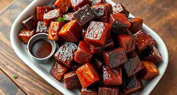 Easy Pork Belly Burnt Ends