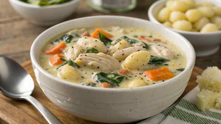 Best Creamy Chicken Gnocchi Soup