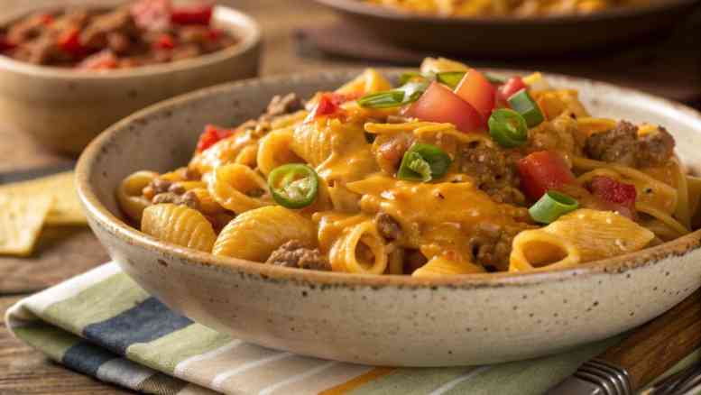 Best Cheesy Taco Pasta