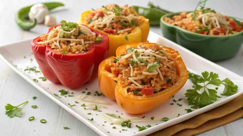 Chicken Stuffed Bell Peppers