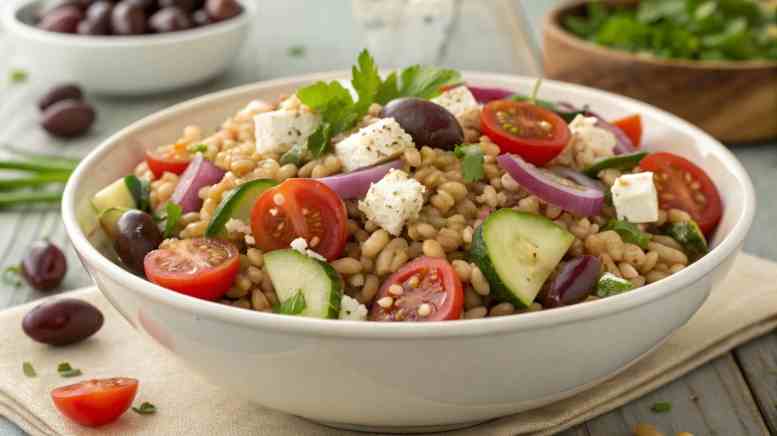 Best Mediterranean Farro Salad